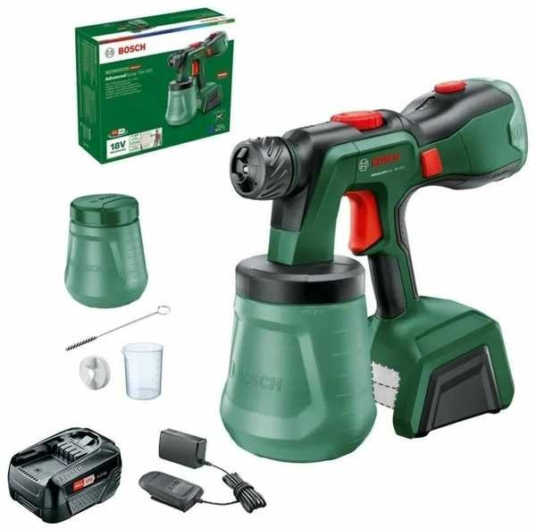 Bosch AdvancedSpray18V-500 4Ah Akum.dažų pulveriz