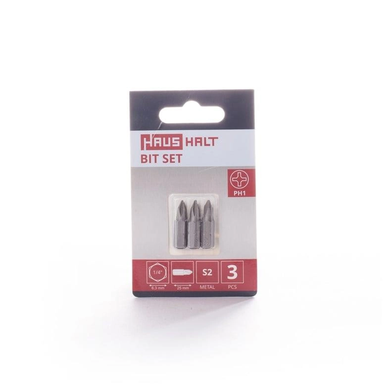 SCREWDRIVER BIT PH1X25MM 3PCS 14968993 PH1X25(3)