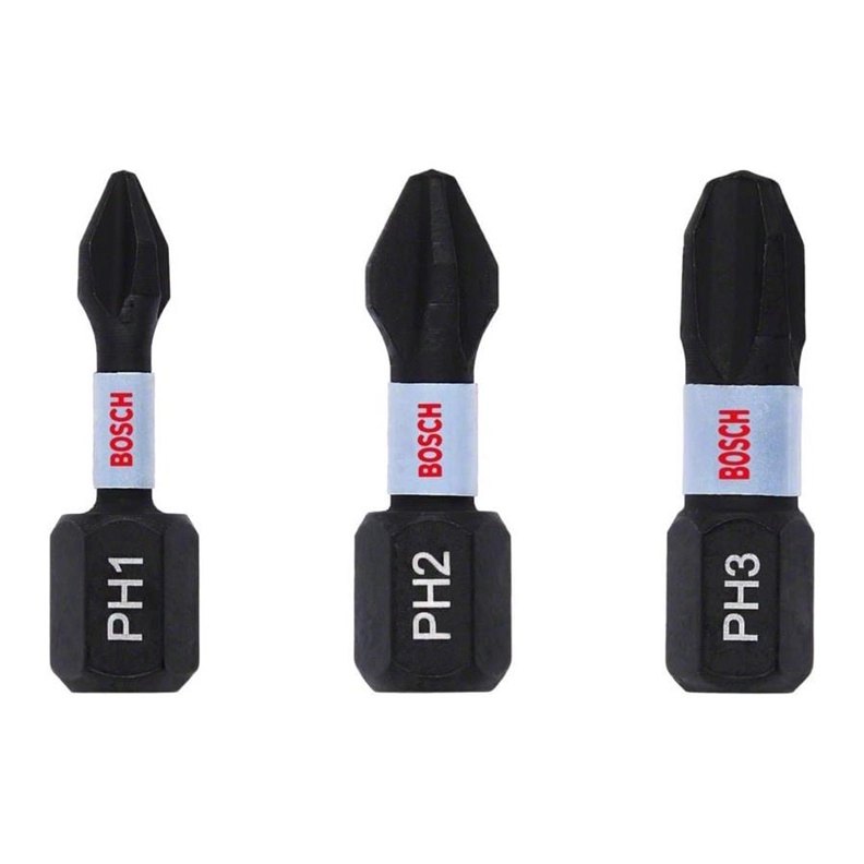 BOSCH IMPACT TIPS set. 3 pcs