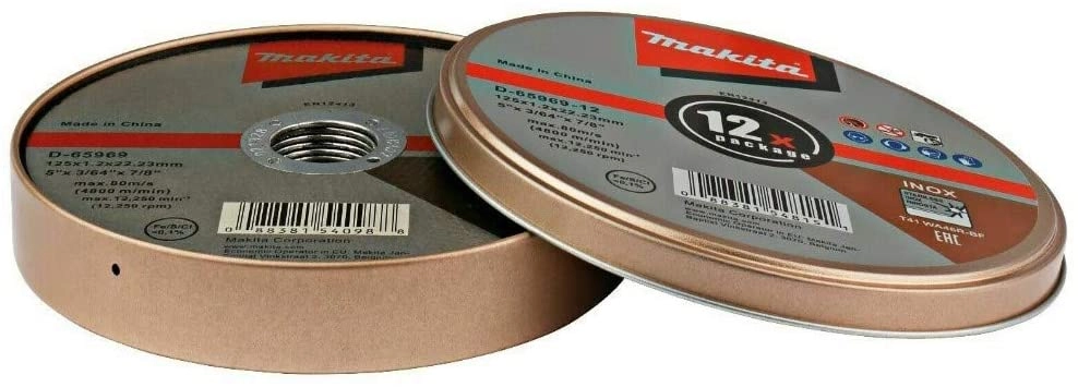 Makita cutting disc set 12pcs. 125mm