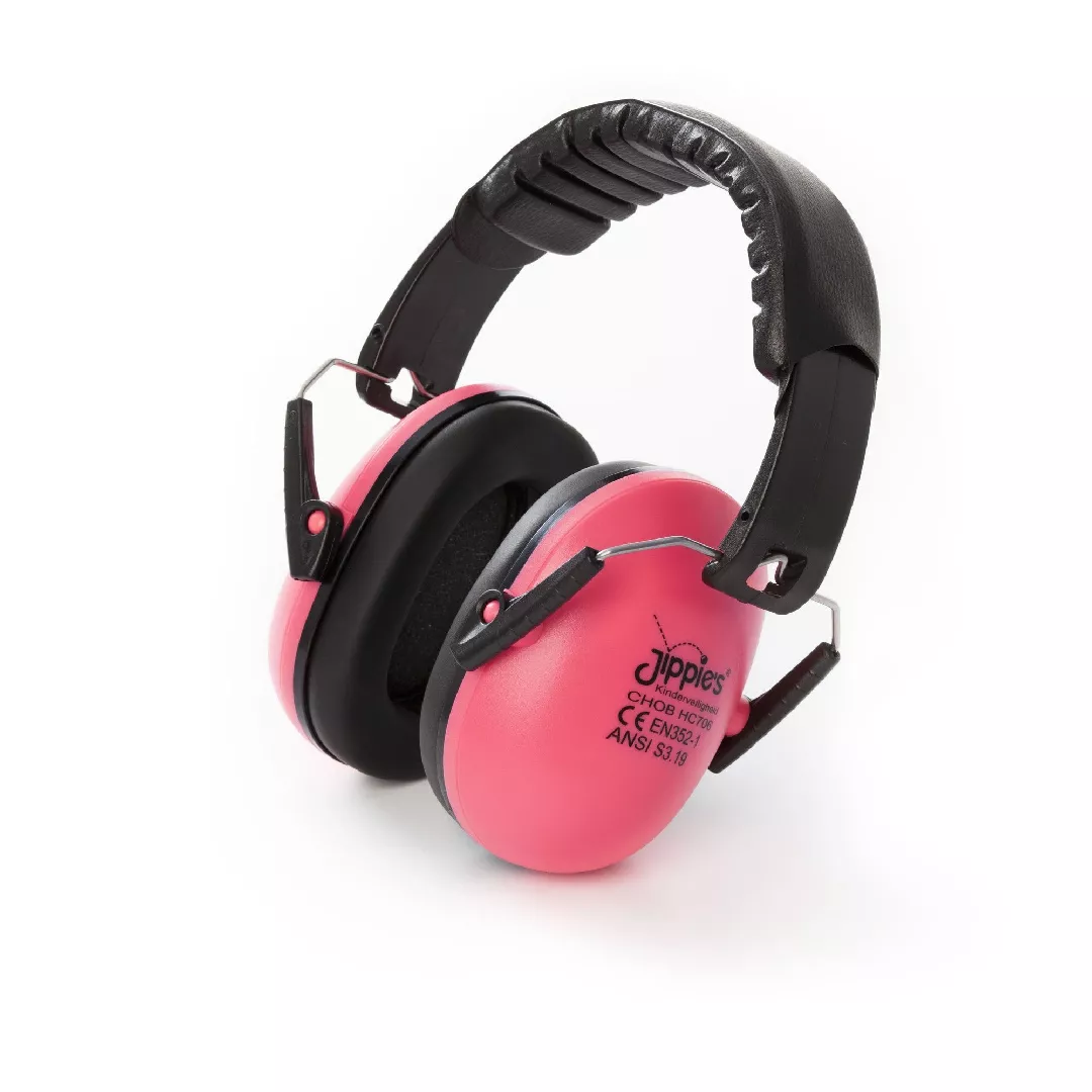 Jippies noise-canceling headphones for kids pink