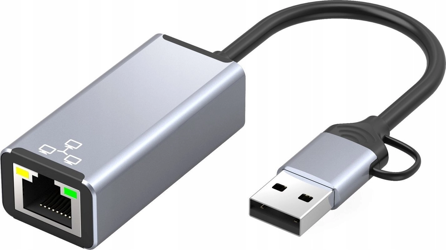 Bounn Adapter USB/TYPE C Ethernet 100Mbps