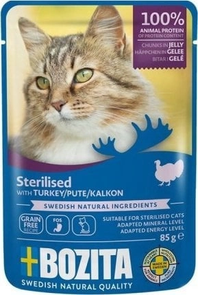 BOZITA Sterilised Turkey Chunks in jelly