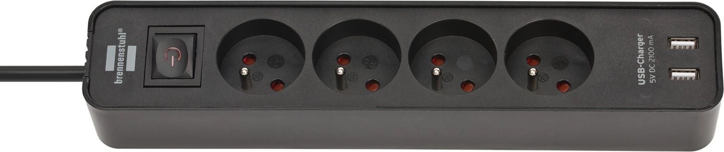 Brennenstuhl Ecolor* power strip 4 sockets