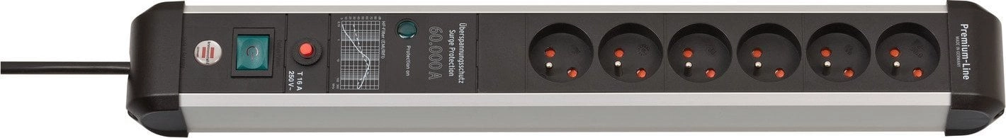 Brennenstuhl Premium-Protect-Line anti-surge power strip 6
