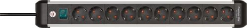 Brennenstuhl Premium-ALU-Line 10-Way Black 3m with