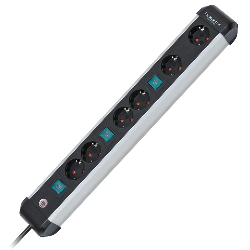 Brennenstuhl power strip Premium-ALU-Line 6-fold 3m