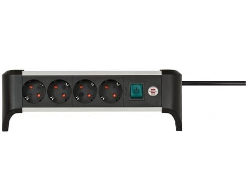 Brennenstuhl power strip ALU-Office-Line 4-fold 1
