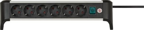 Brennenstuhl Alu-Office-Line 6-way power strip for