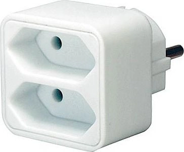 _254905 Brennenstuhl power 2xIEC 60906-1 socket