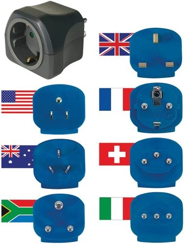 Brennenstuhl adapter travel set 7 plugs
