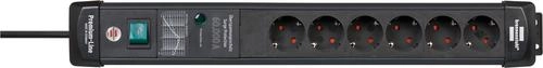 Brennenstuhl Premium-Line 6-way power strip  black