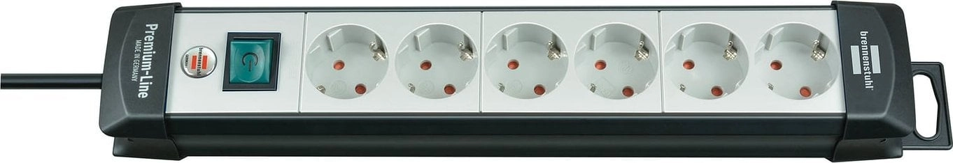 Brennenstuhl Power strip Premium-Line 6x black/gray