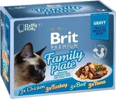 Brit Family Plate mix smaków 12x85g