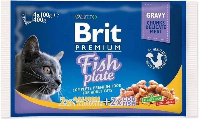Brit Premium Cat Pouches Fish Plate