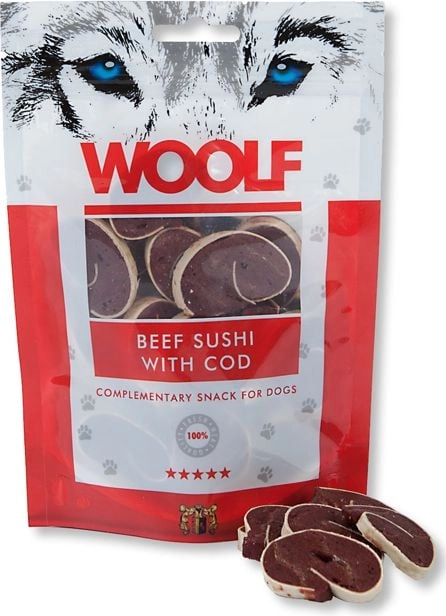 Brit WOOLF 100g BEEF SUSHI with