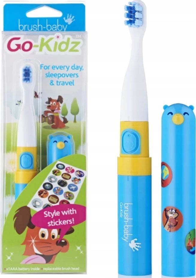 Brush-baby GO-KIDZ Pink/Blue toothbrush 5060178102192