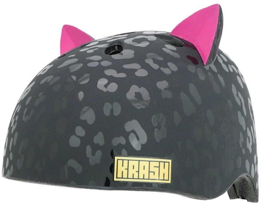 Kask dziecięcy juniorski KRASH LEOPARD KITTY
