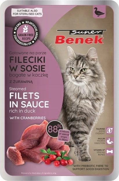 SUPER BENEK SASZ.KOT 85g FILETY