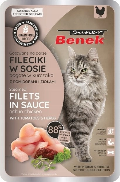 SUPER BENEK SASZ.KOT 85g FILLETS