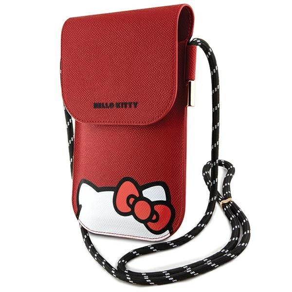 Hello Kitty Bag red Leather Hiding