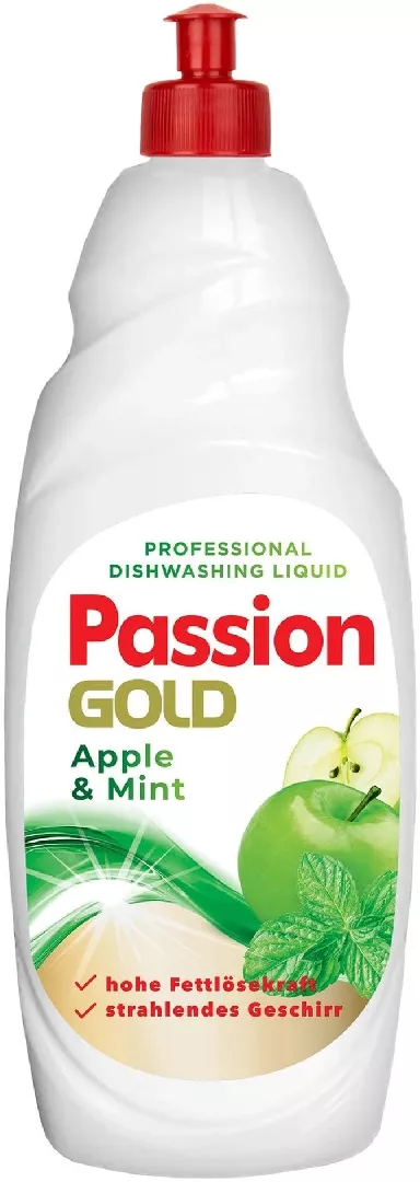 Passion Gold  Apple  Mint dishwashing liquid
