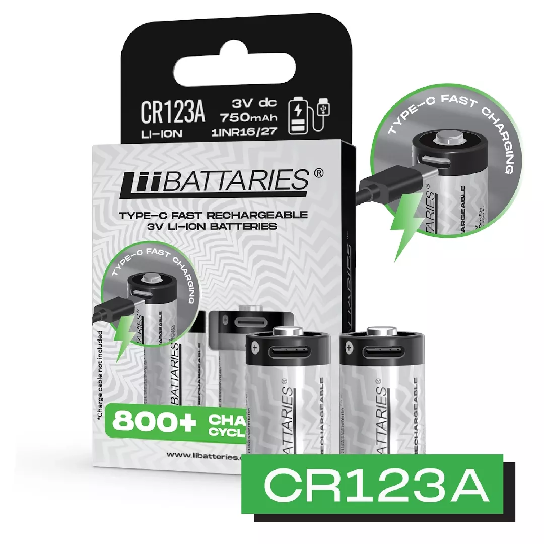 Akumulator LiiBatteries CR123A 750mAh bl./2szt