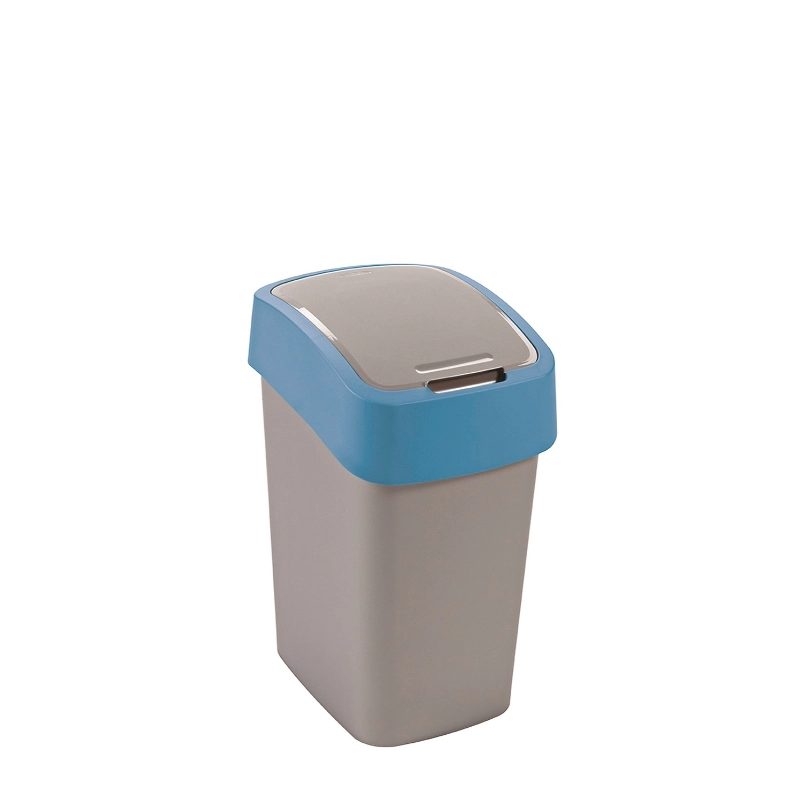 Waste bucket Flip Bin 25L silver/blue