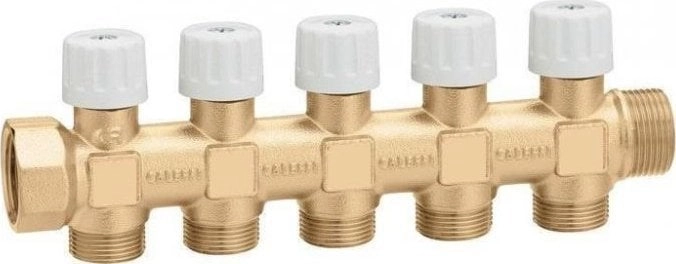 Manifold with shut-off valves 3/4X 5