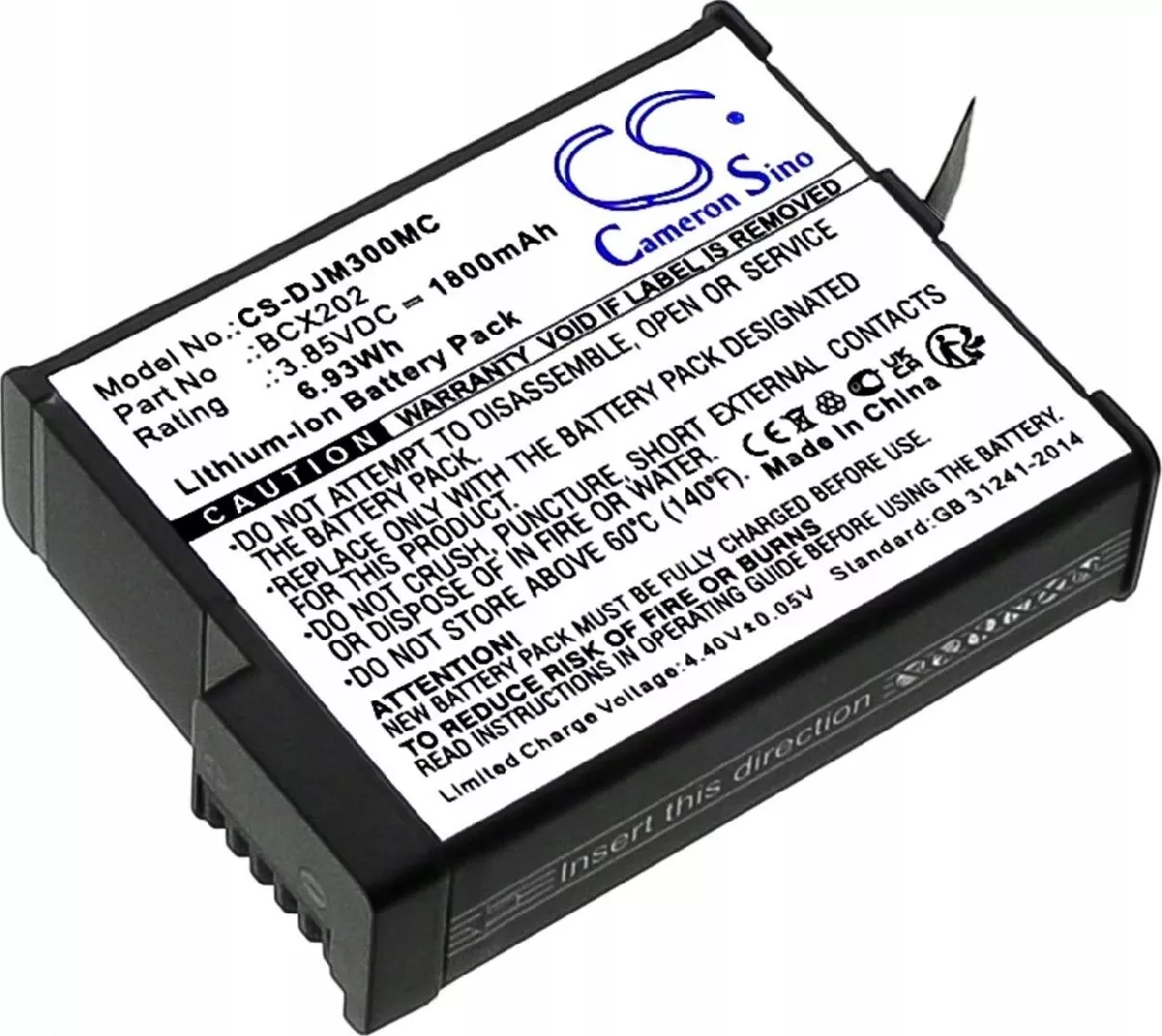Cameron Sino Battery Type BCX202 for