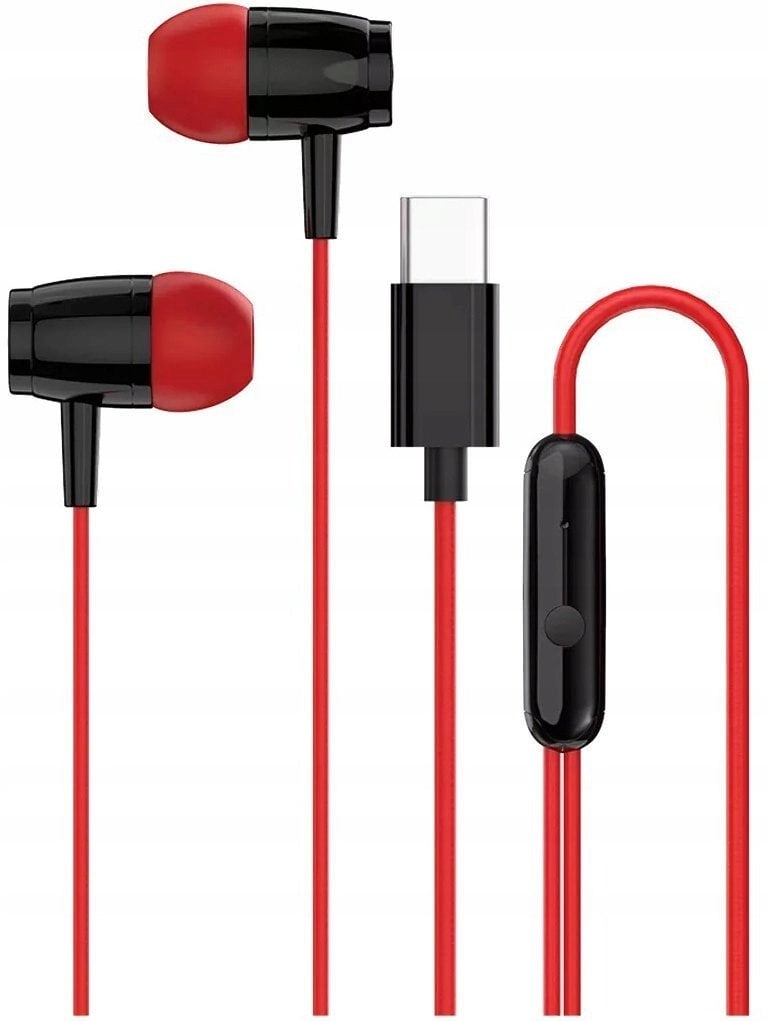 CANYON headphones SEP-5 TYPE-C Red CNS-CEP5R