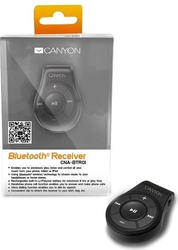 Canyon Bluetooth Adapter/Bluetooth Receiver Black (CNA-BTR01B)
