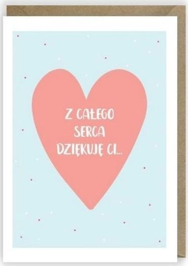Cardie Kartka okolicznościowa  eko koperta Dziękuję