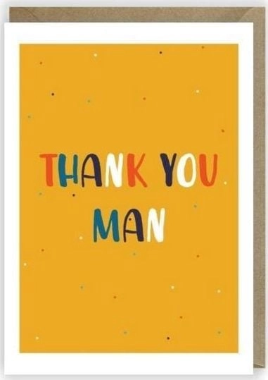 Cardie Greeting card  eco envelope Thank