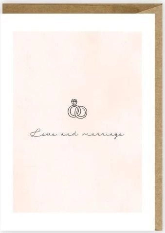 Cardie Greeting card  eco envelope Wedding