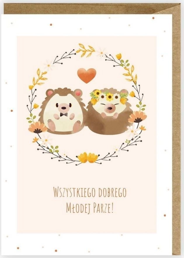 Cardie Greeting card  eco envelope Wedding