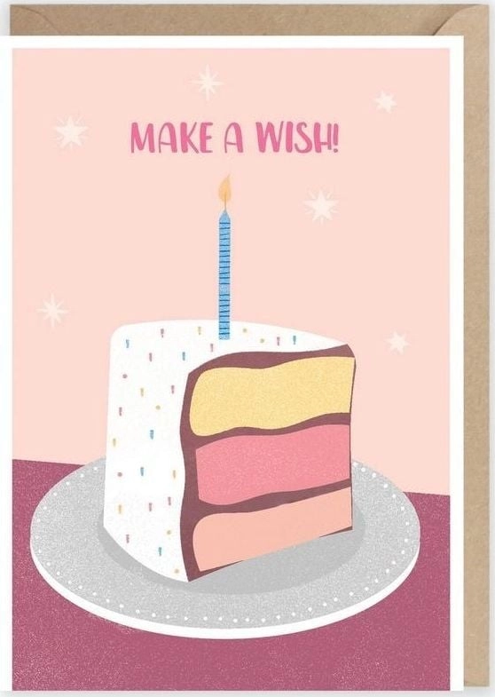 Cardie Birthday card  eco envelope K014