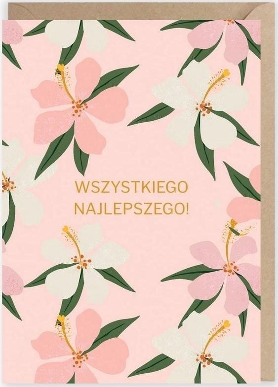 Cardie Birthday card Flowers eco envelope