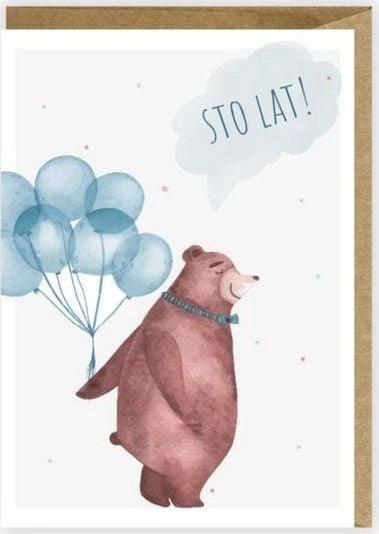 Cardie Birthday card eco envelope K021