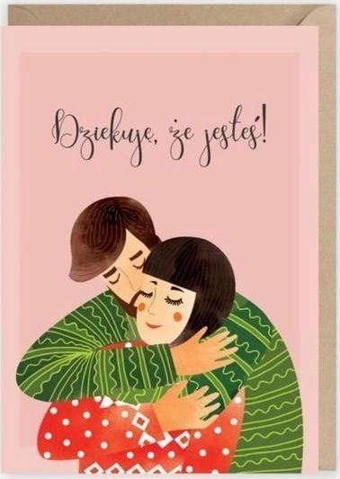 Cardie Greeting Card Thank you for