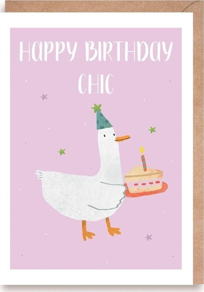 Cardie Birthday Card Happy Birthday Chic