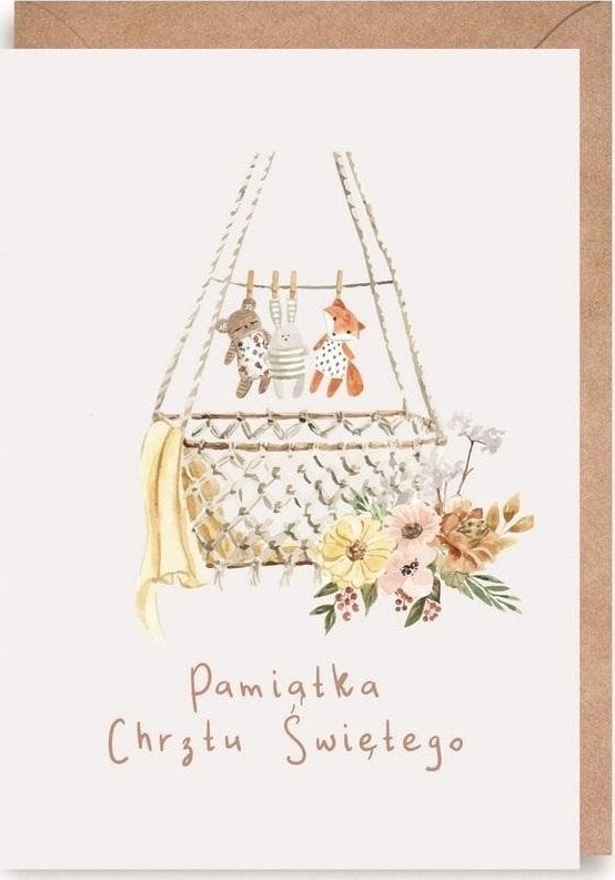 Cardie Greeting card eco envelope Baptism