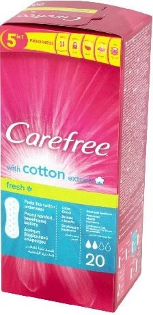 Carefree Cotton Fresh Panty liners 1