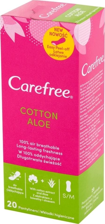 Carefree Carefree Cotton Aloe Panty liners