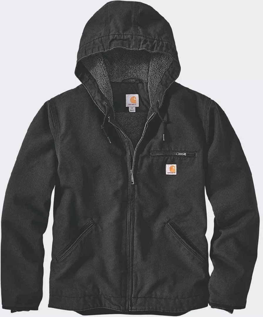 Carhartt Jacket Washed Duck Sherpa Lined