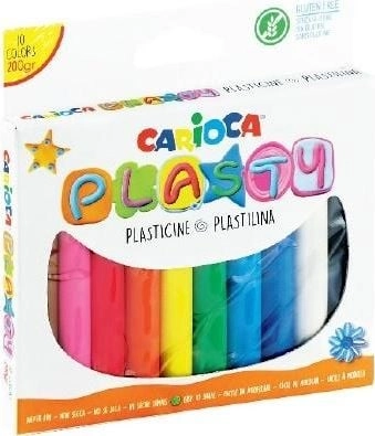 Carioca Plastelina 200g 10 kolorów 364836
