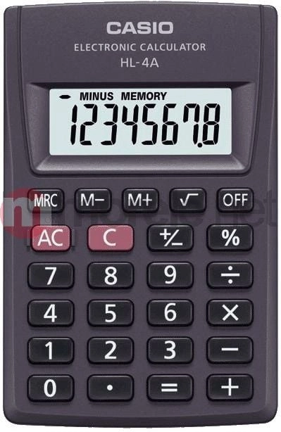 Casio HL-4A  Pocket  Basic  8 digits