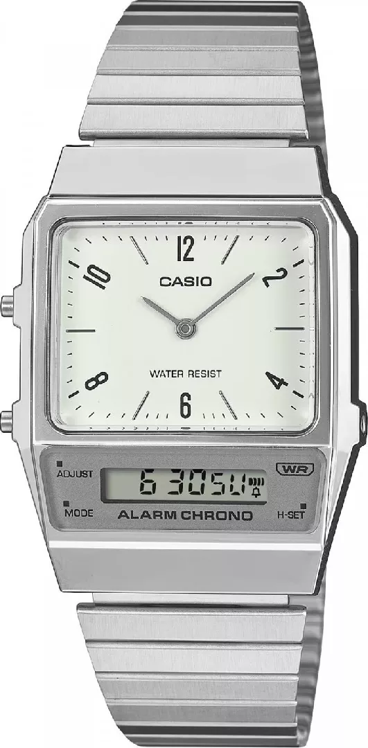 Casio Vintage pulkstenis Casio AQ-800E-7A2EF sieviešu pulkstenis, sudrabs