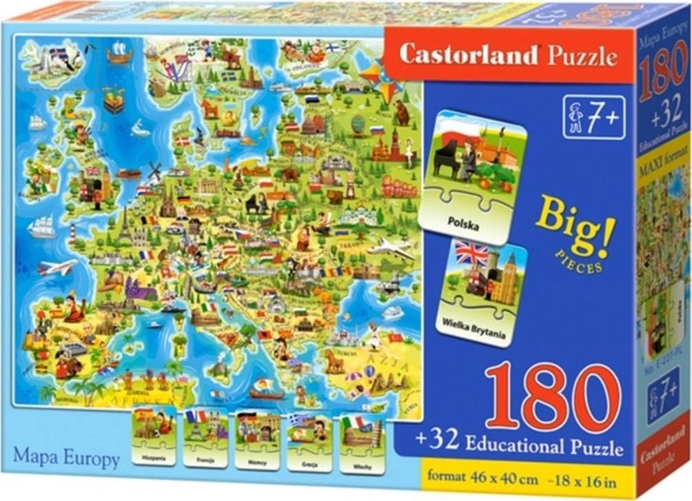 Castorland Puzzle 180 Map of Europe