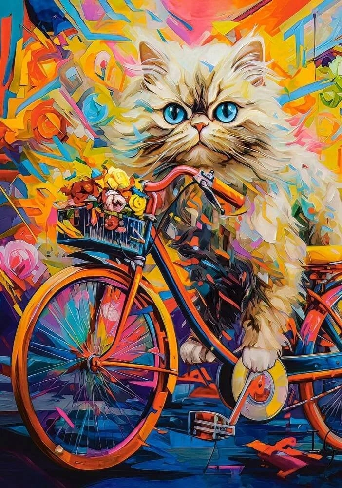Castorland Puzzle 500 Kitten`s Floral Ride